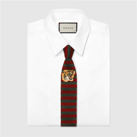 gucci tiger necktie|gucci necktie men.